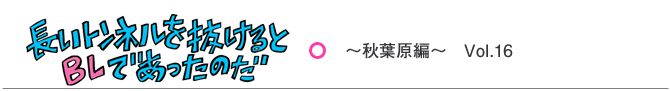 長いトンネルを抜けるとBLであったのだ　～秋葉原編～　vol.16